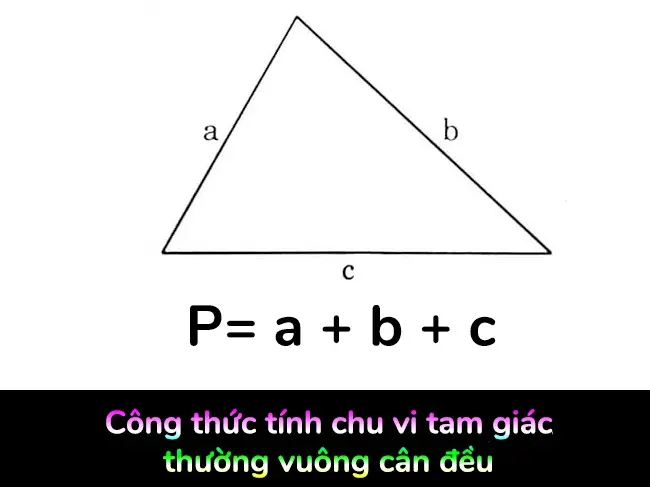 Cách tính chu vi hình tam giác