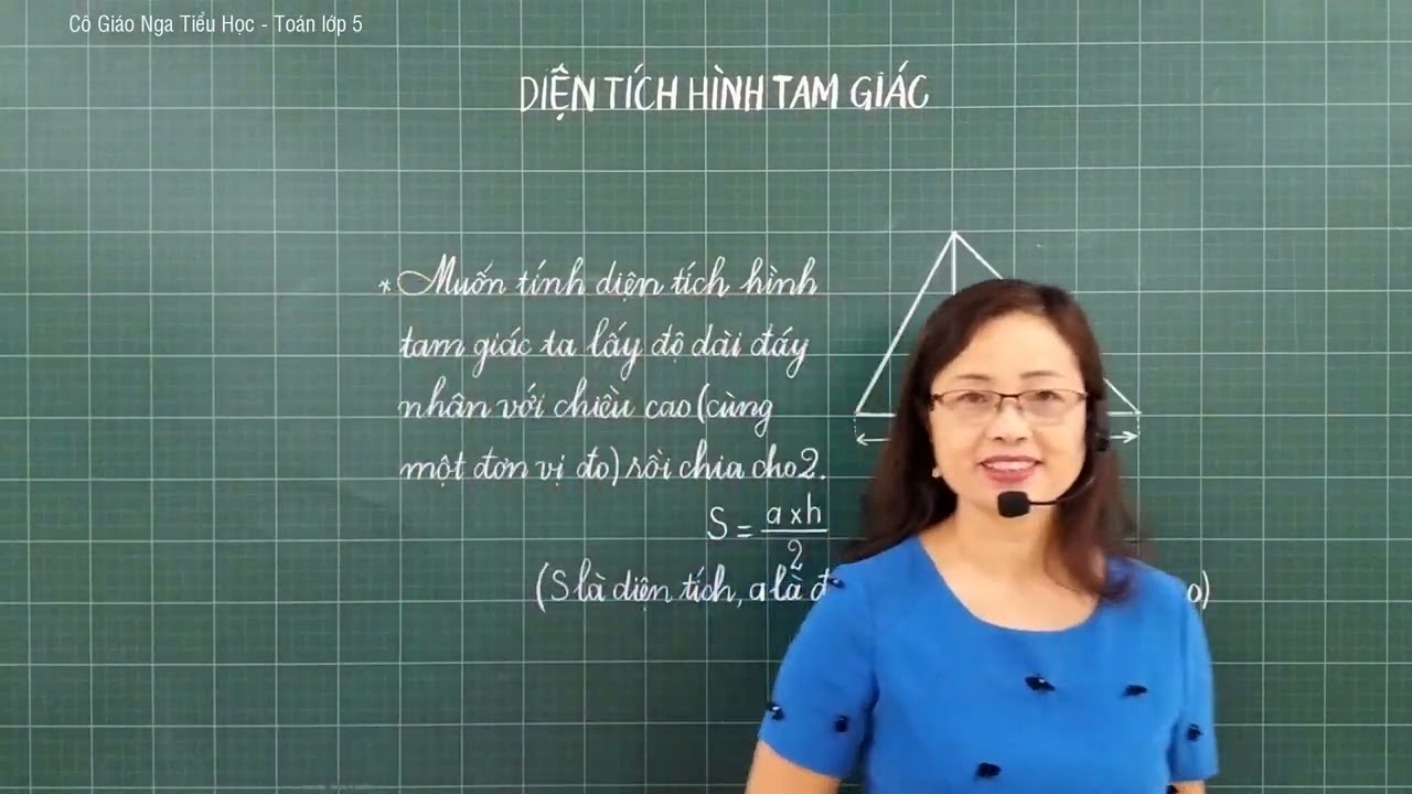 Công thức tính diện tích tam giác vuông